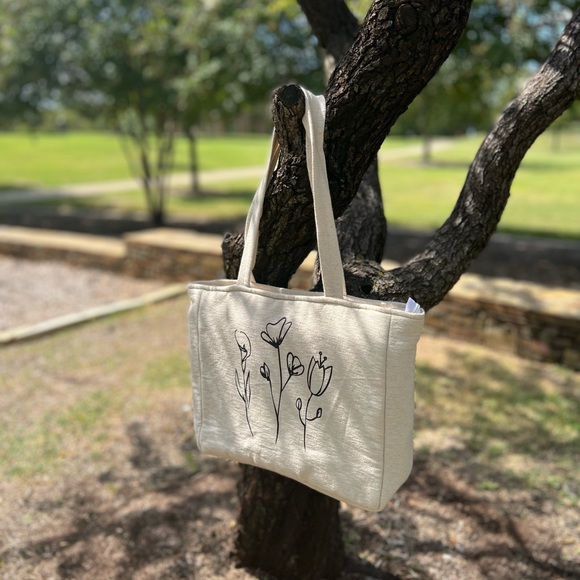 Large Cotton Canvas Tote - Picture 7 of 13